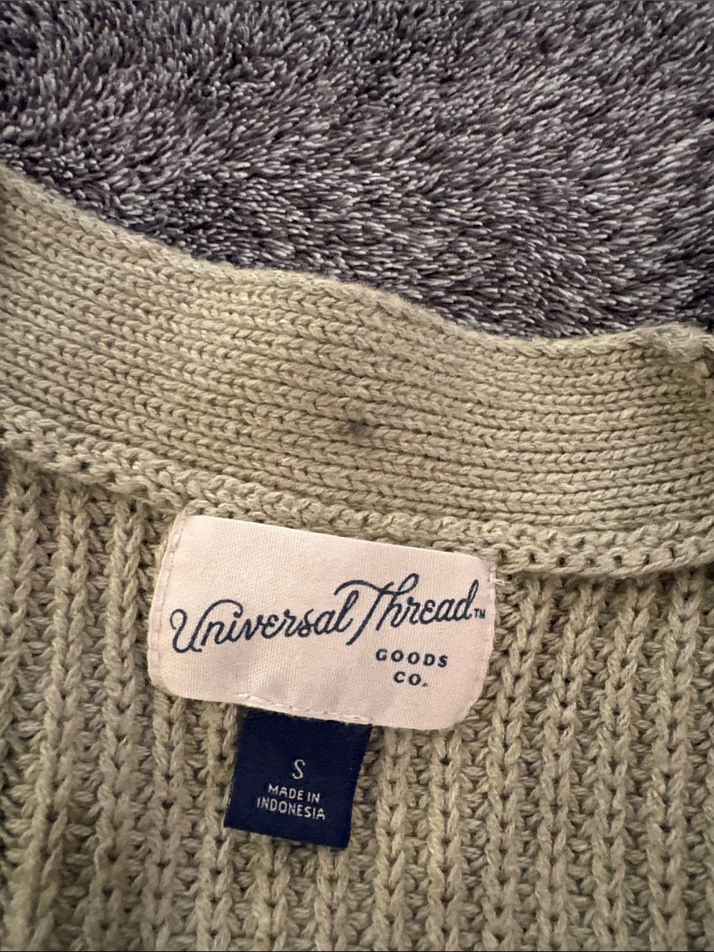 Universal Thread Olive Green V-Neck Button Knit Vest - Picture 2 of 3